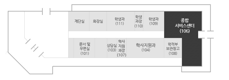 종합서비스센터 평면도