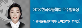 식물자원환경화학부 김미선씨, 2018 한국작물학회서 우수발표상 수상의 사진